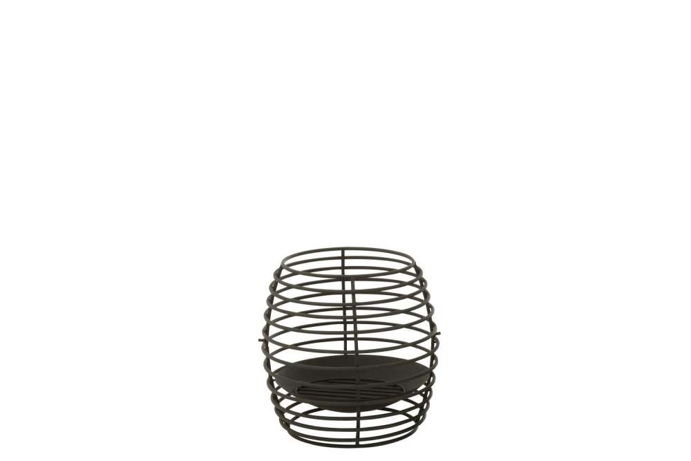 FIRE PIT ROUND RINGS IRON BLACK SMALL