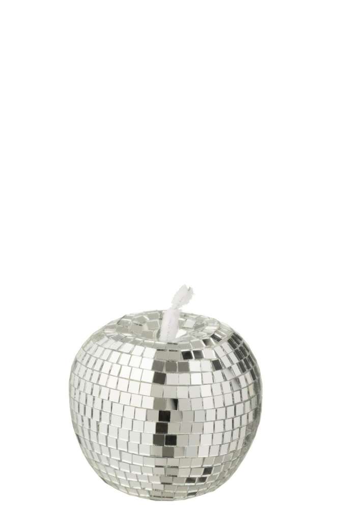 APPLE MIRROR FOAM SILVER COLORED SMALL