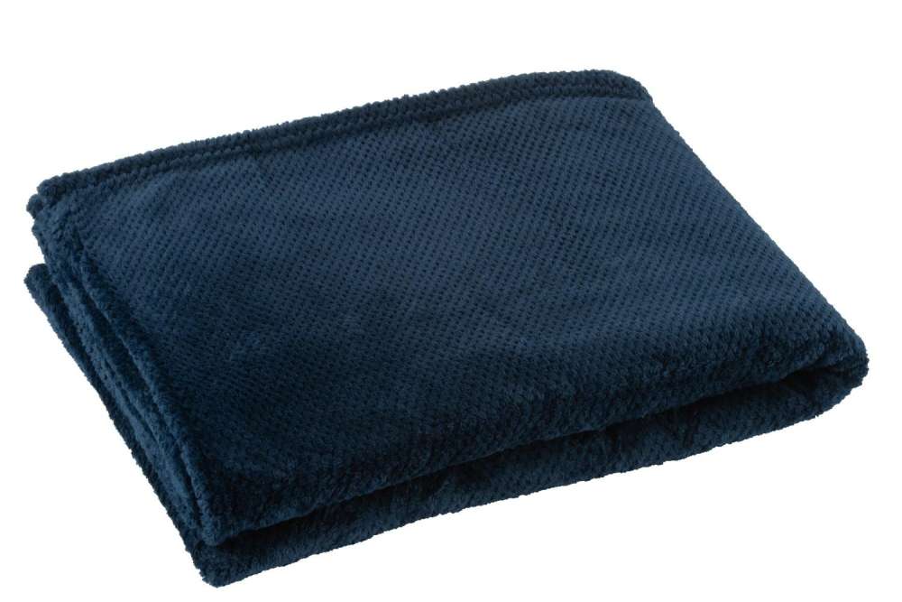 BLANKET SNUGGLE POLYESTER DARK BLUE