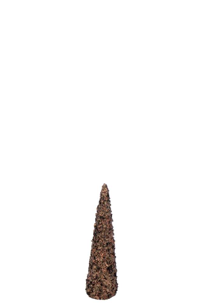 CONE SEQUINS FOAM DARK BROWN SMALL