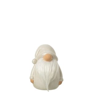 GNOME TEXTILE BEARD PORCELAIN LIGHT GREY LARGE