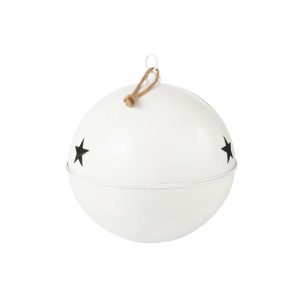 CHRISTMAS BAUBLE MAT BALL IRON WHITE EXTRA LARGE