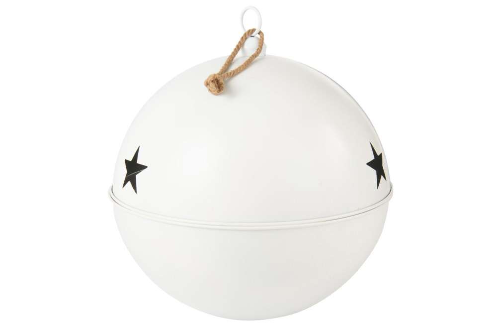 CHRISTMAS BAUBLE MAT BALL IRON WHITE EXTRA LARGE