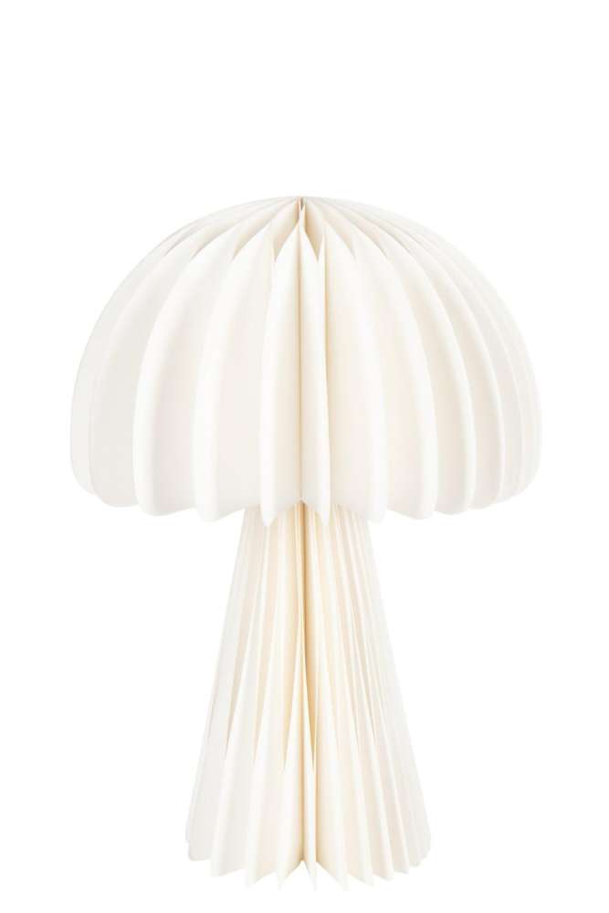 LAMP SHADE MUSHROOM FOLDABLE PAPER OFF-WHITE