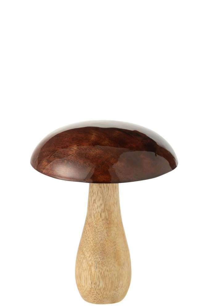MUSHROOM SHINY MANGO WOOD NATURAL/BROWN SMALL