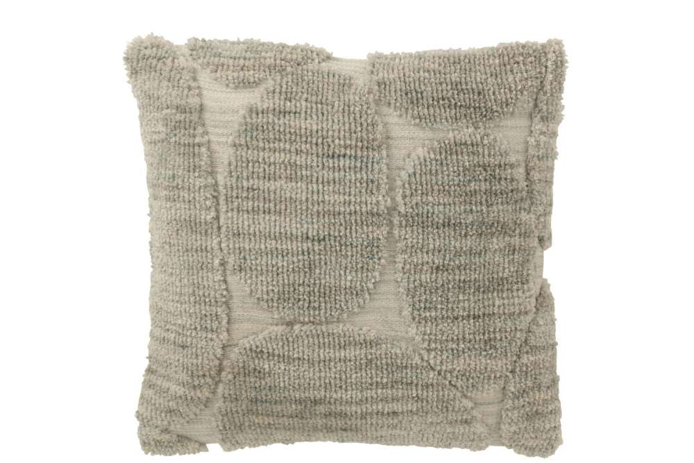 CUSHION STONE PATTERN POLYESTER GREY BLUE