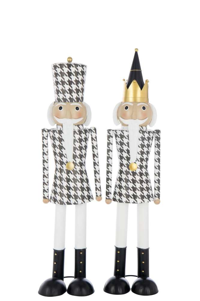 NUTCRACKER MOUSTACHE METAL MULTICOLORED LARGE ASSORTMENT OF 2