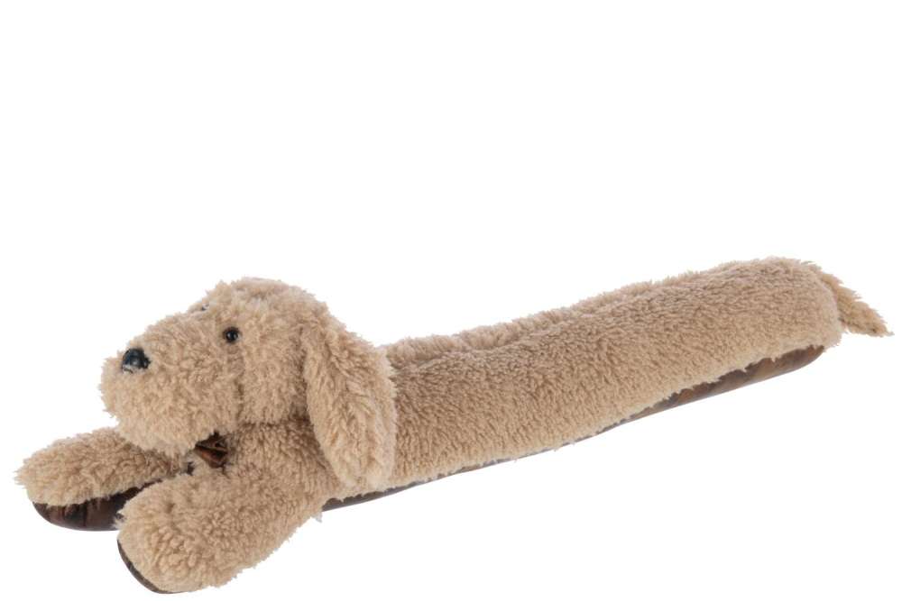 DRAUGHT EXCLUDER DOG POLYESTER BEIGE