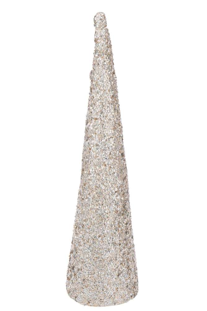 CONE SEQUINS FOAM CHAMPAGNE COLORED LARGE