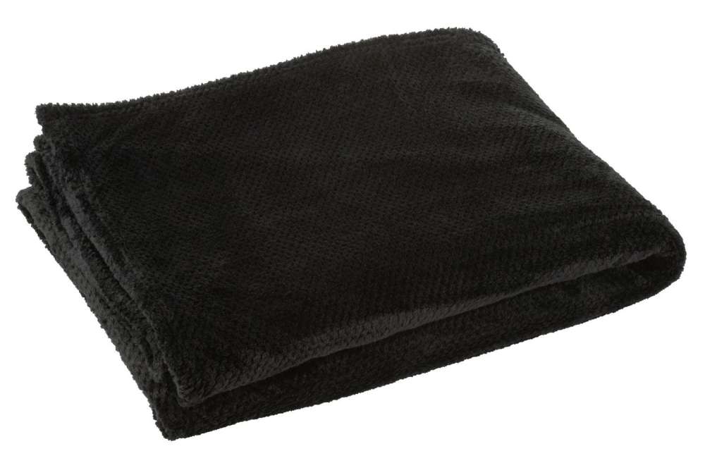 BLANKET SNUGGLE POLYESTER BLACK
