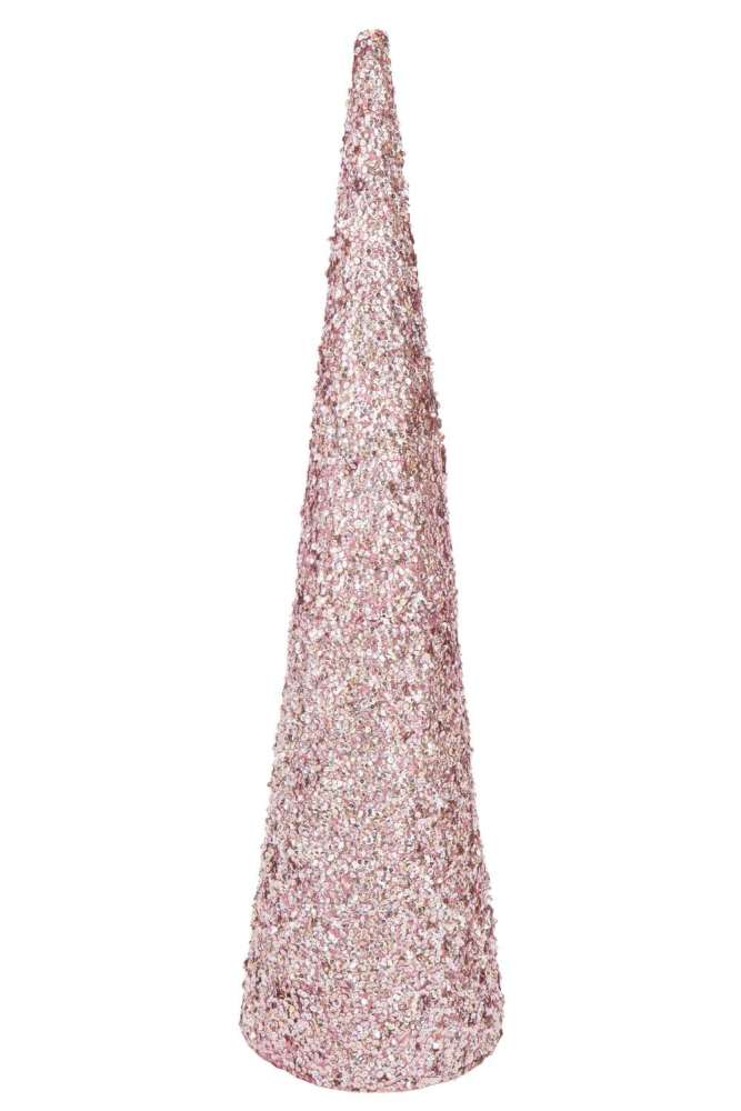 CONE SEQUINS FOAM LIGHT PINK LARGE
