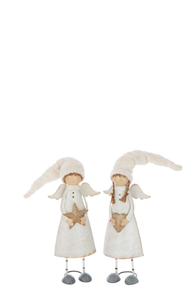 ANGEL HEART+STAR METAL OFF-WHITE MEDIUM ASSORTMENT OF 2