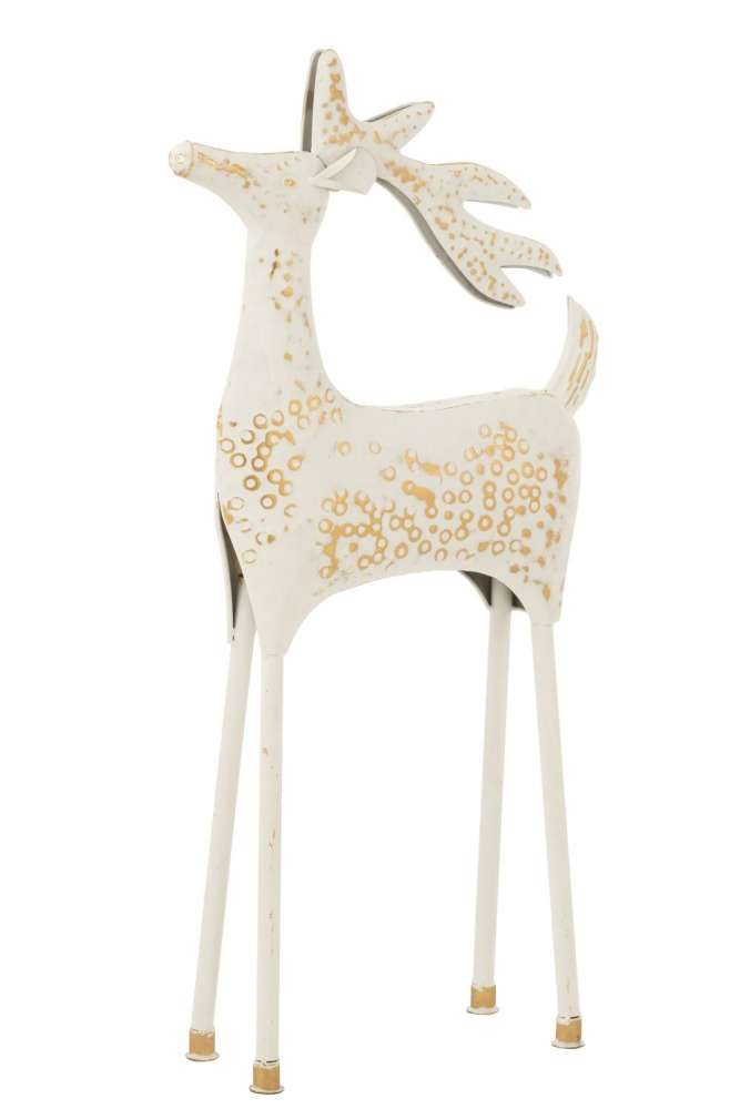 REINDEER DECORATIVE IRON OFF-WHITE
