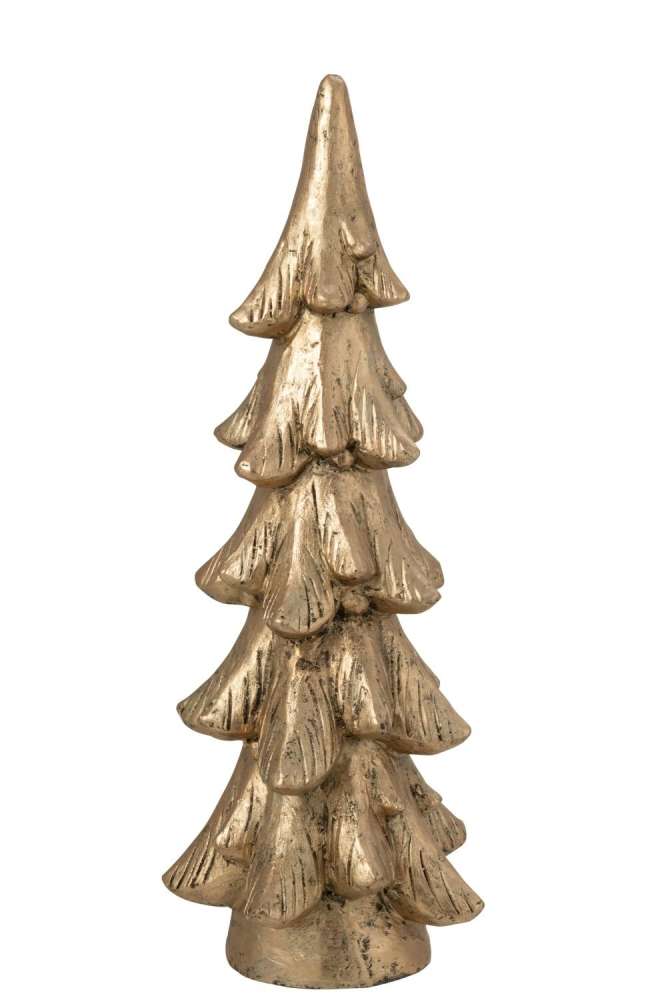 CHRISTMAS TREE ROUND BASE  MAGNESIUM GOLD COLORED LARGE
