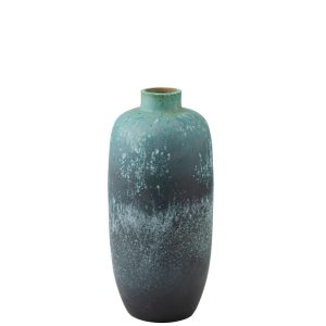 VASE VINTAGE CERAMIC AZURE MEDIUM