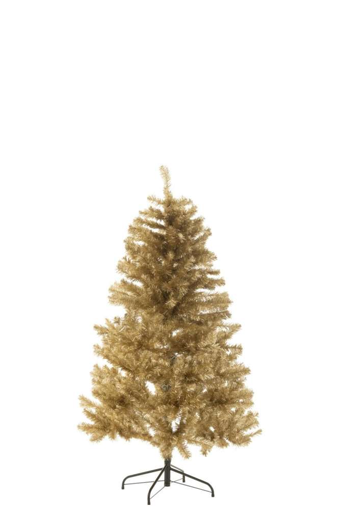 CHRISTMAS TREE ARTIFICIAL PVC GOLD COLORED MEDIUM