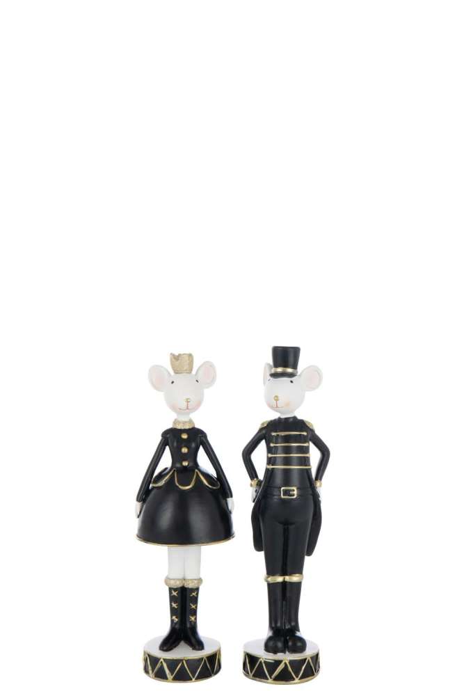 MOUSE MUSICIAN POLYRESIN MULTICOLORED SMALL ASSORTMENT OF 2