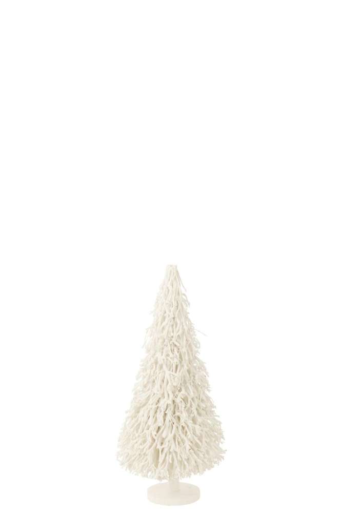 CHRISTMAS TREE TEATREE WOOD WHITE SMALL