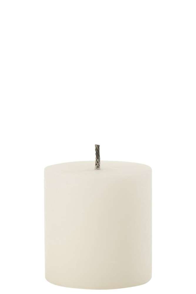 OUTDOOR CANDLE PILLAR PARAFFIN WHITE SMALL-70HOURS