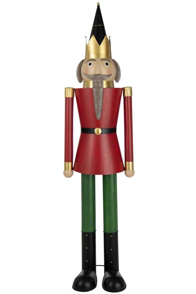 NUTCRACKER MOUSTACHE METAL MULTICOLORED MEDIUM