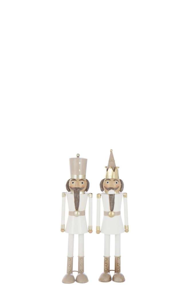 NUTCRACKER MOUSTACHE METAL MULTICOLORED SMALL ASSORTMENT OF 2