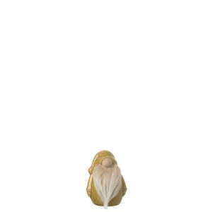 GNOME TEXTILE BEARD PORCELAIN OCHER YELLOW SMALL