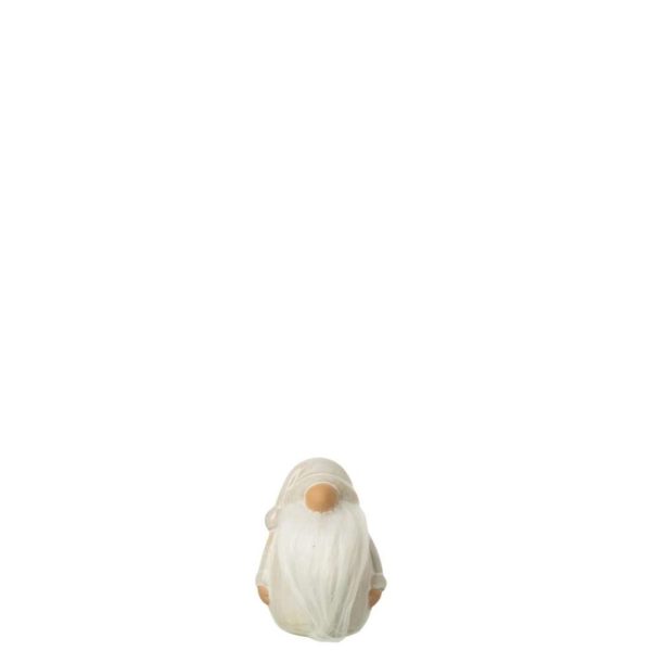 GNOME TEXTILE BEARD PORCELAIN LIGHT GREY SMALL