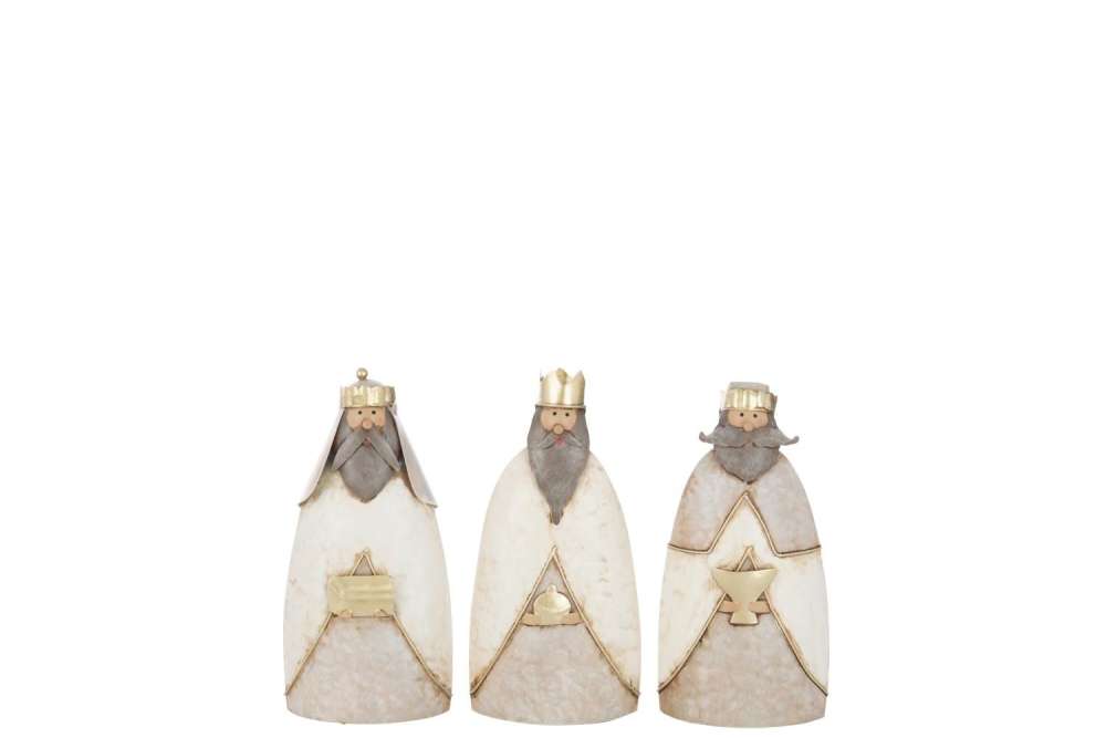 THREE KINGS GIFT METAL MULTICOLORED ASSORTMENT OF 3