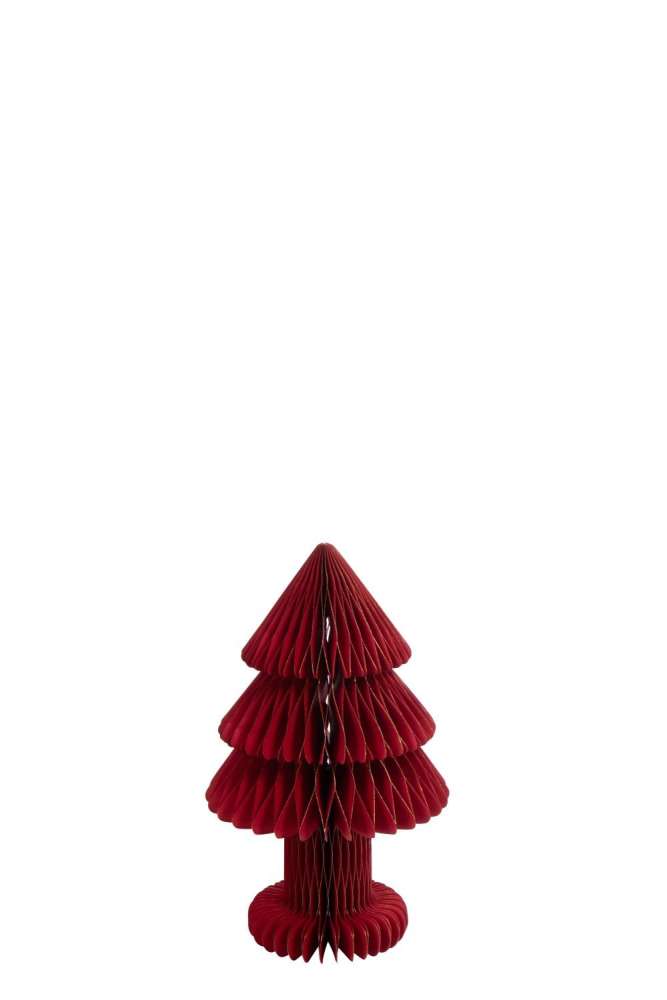 CHRISTMAS TREE FOLDABLE PAPER CHRISTMAS RED MEDIUM
