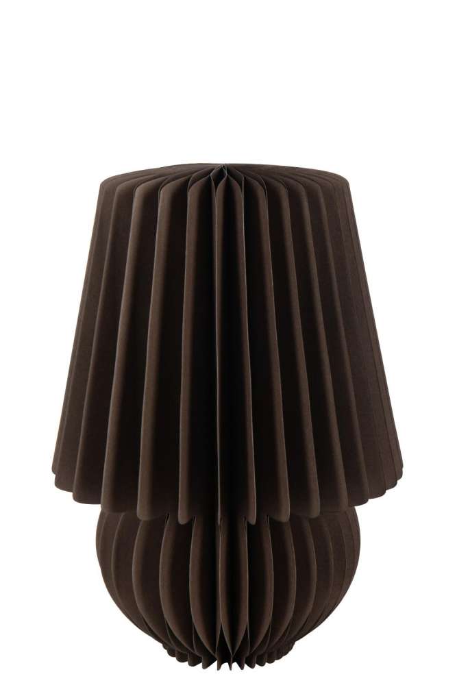 LAMP SHADE FOLDABLE PAPER DARK BROWN