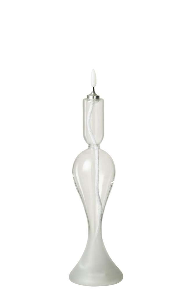 LED CANDLE GLASS TRANSPARENT SMALL