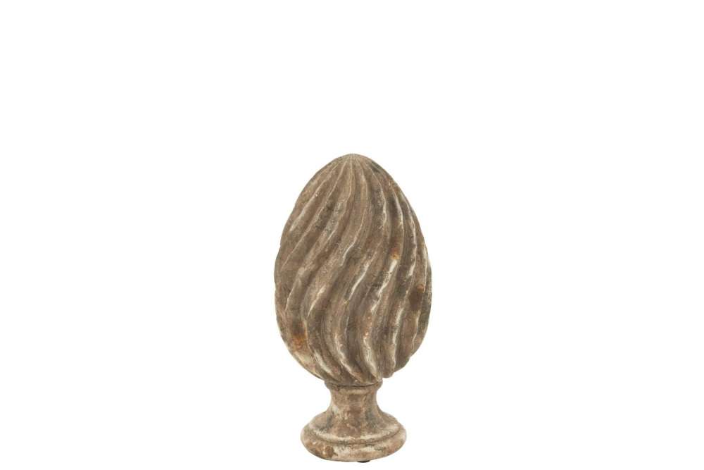 DECORATIVE ANTIQUE ABSTRACT  PINEAPPLE POLYRESIN