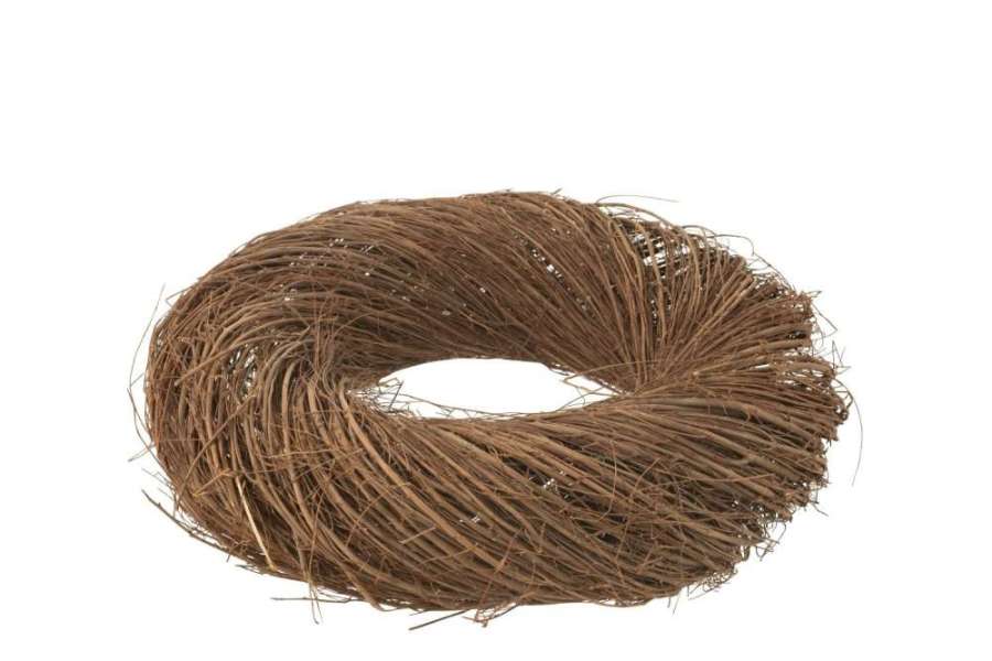 WREATH ROUND TWIG WILLOW NATURAL LARGE