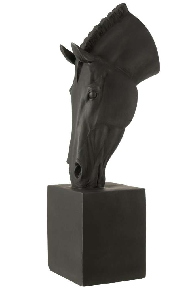 HORSE ON BASE  MGO BLACK LARGE