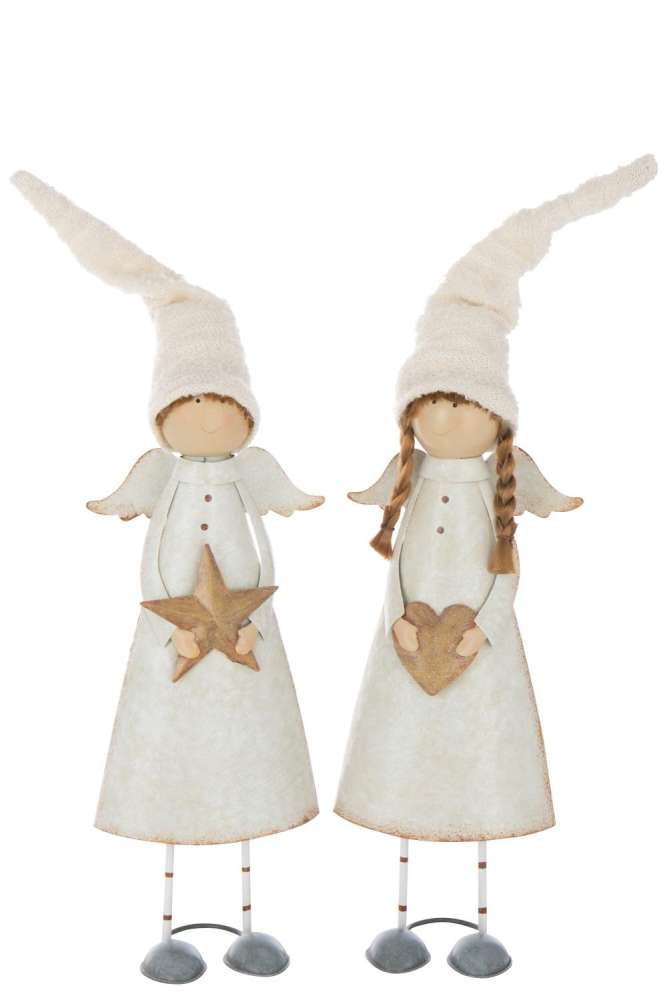 ANGEL HEART+STAR METAL OFF-WHITE LARGE ASSORTMENT OF 2