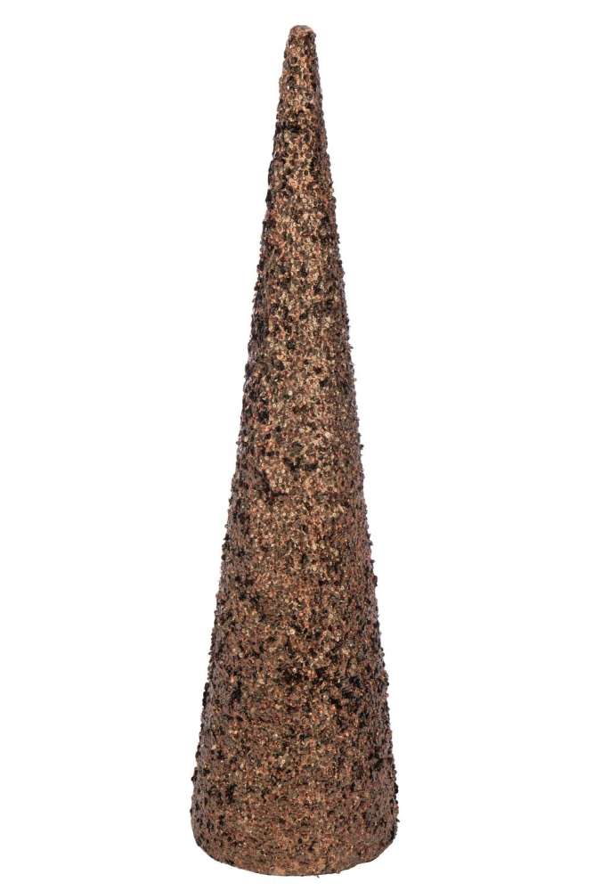 CONE SEQUINS FOAM DARK BROWN LARGE