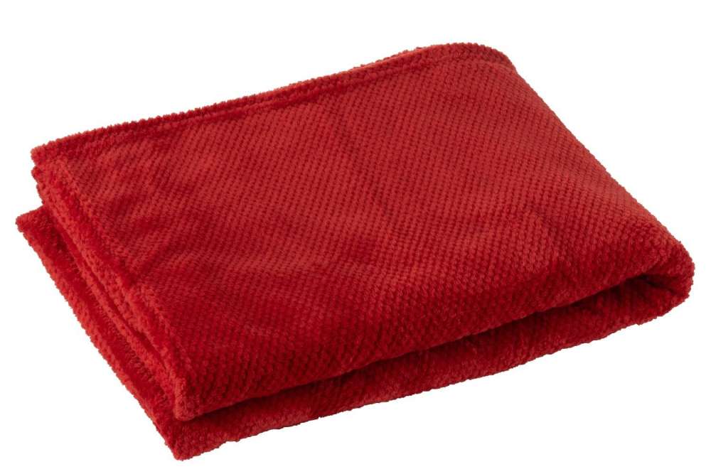 BLANKET SNUGGLE POLYESTER RED