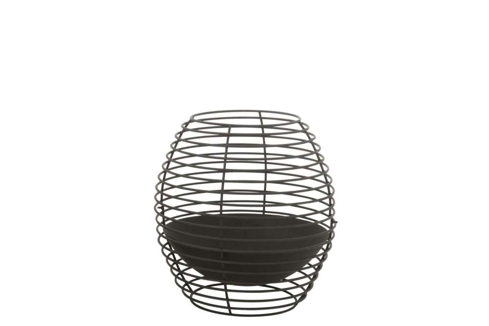 FIRE PIT ROUND RINGS IRON BLACK LARGE