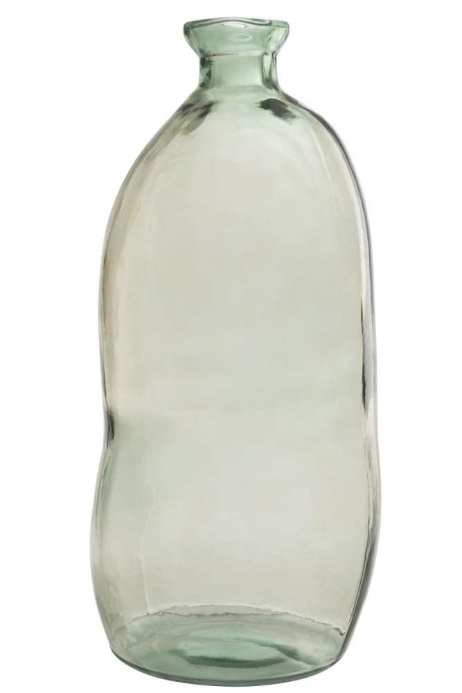 VASE OLIVIA GLASS WATER GREEN