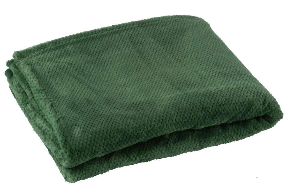 BLANKET SNUGGLE POLYESTER DARK GREEN