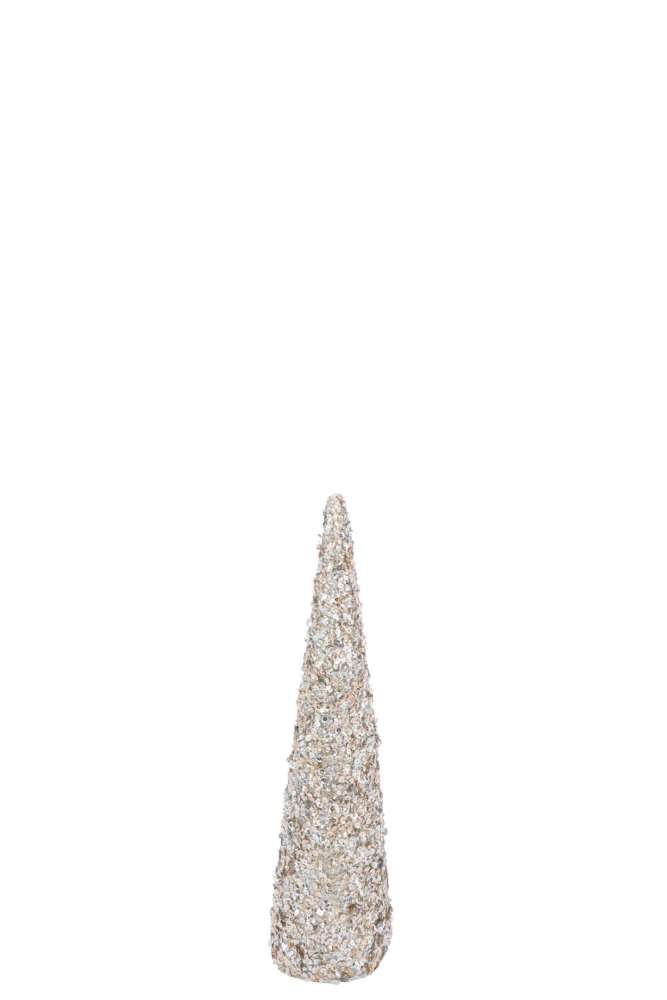 CONE SEQUINS FOAM CHAMPAGNE COLORED MEDIUM