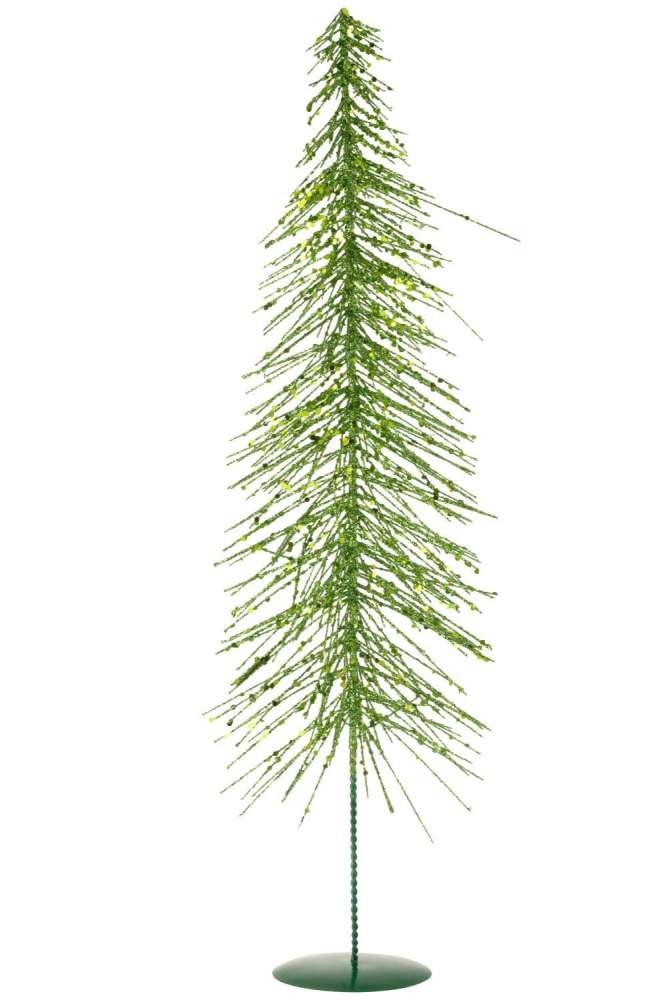 CHRISTMAS TREE GLITTERS PLASTIC DARK GREEN LARGE