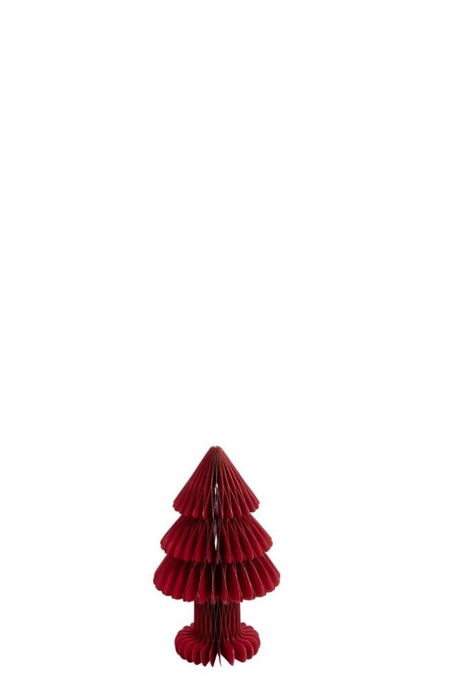 CHRISTMAS TREE FOLDABLE PAPER CHRISTMAS RED SMALL