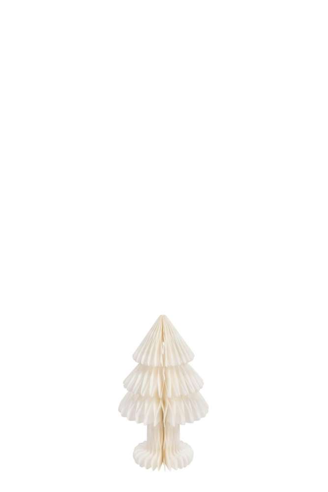 CHRISTMAS TREE FOLDABLE PAPER OFF-WHITE SMALL