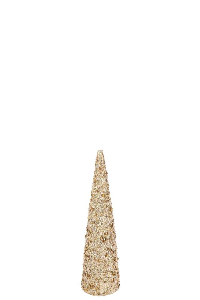 CONE SEQUINS FOAM GOLD COLORED MEDIUM