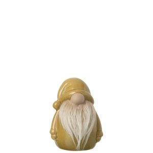 GNOME TEXTILE BEARD PORCELAIN OCHER YELLOW LARGE