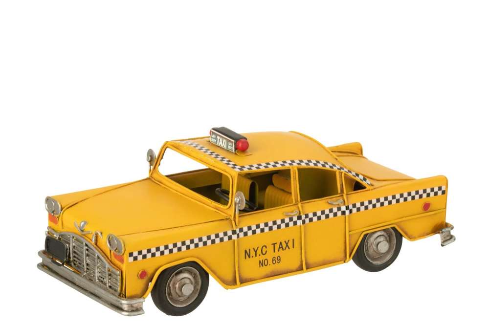 TAXI ANTIQUE METAL WARM YELLOW