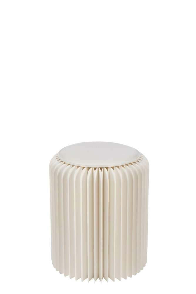 POUFFE FOLDABLE PAPER OFF-WHITE