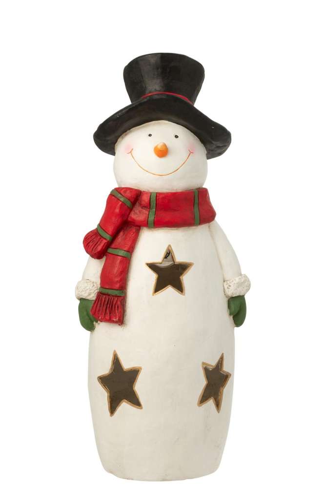 SNOWMAN SCARF + HAT MAGNESIUM MULTICOLORED LARGE