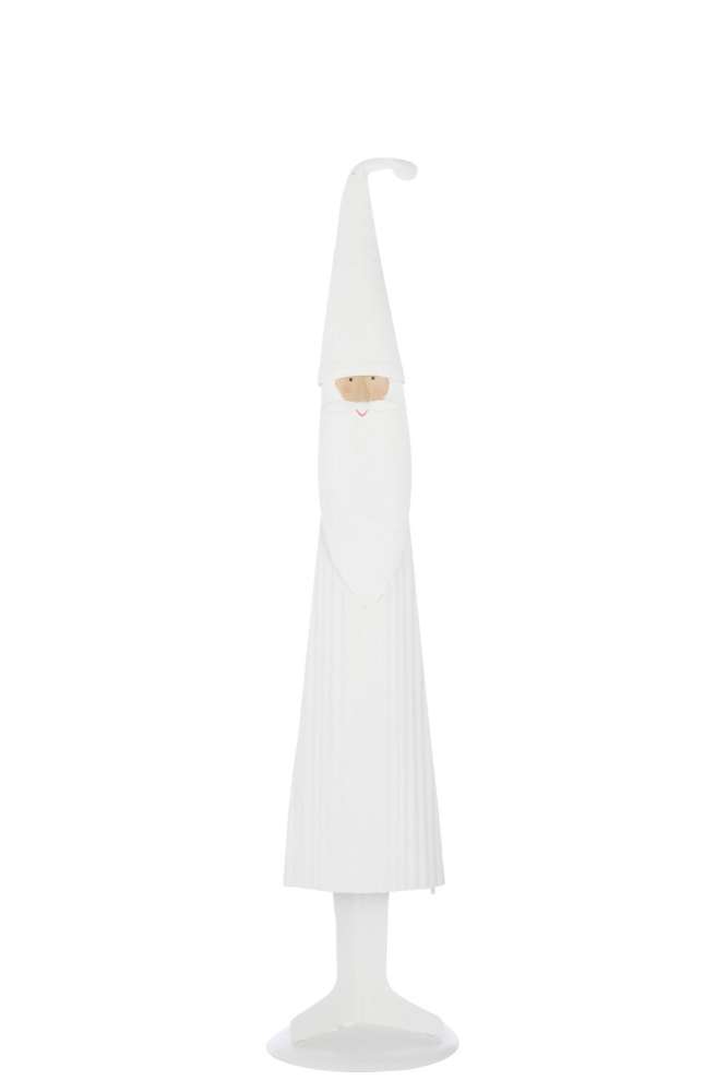 SANTA CLAUS MODERN METAL WHITE LARGE